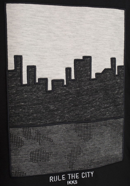 IKKS garcon city black longsleeve noir